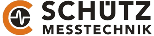 Referenzkunden: Logo Firma Schütz Messtechnik Logo von der Firma Schütz Messtechnik mit stilisiertem Buchstaben "S" und technischen Elementen.
